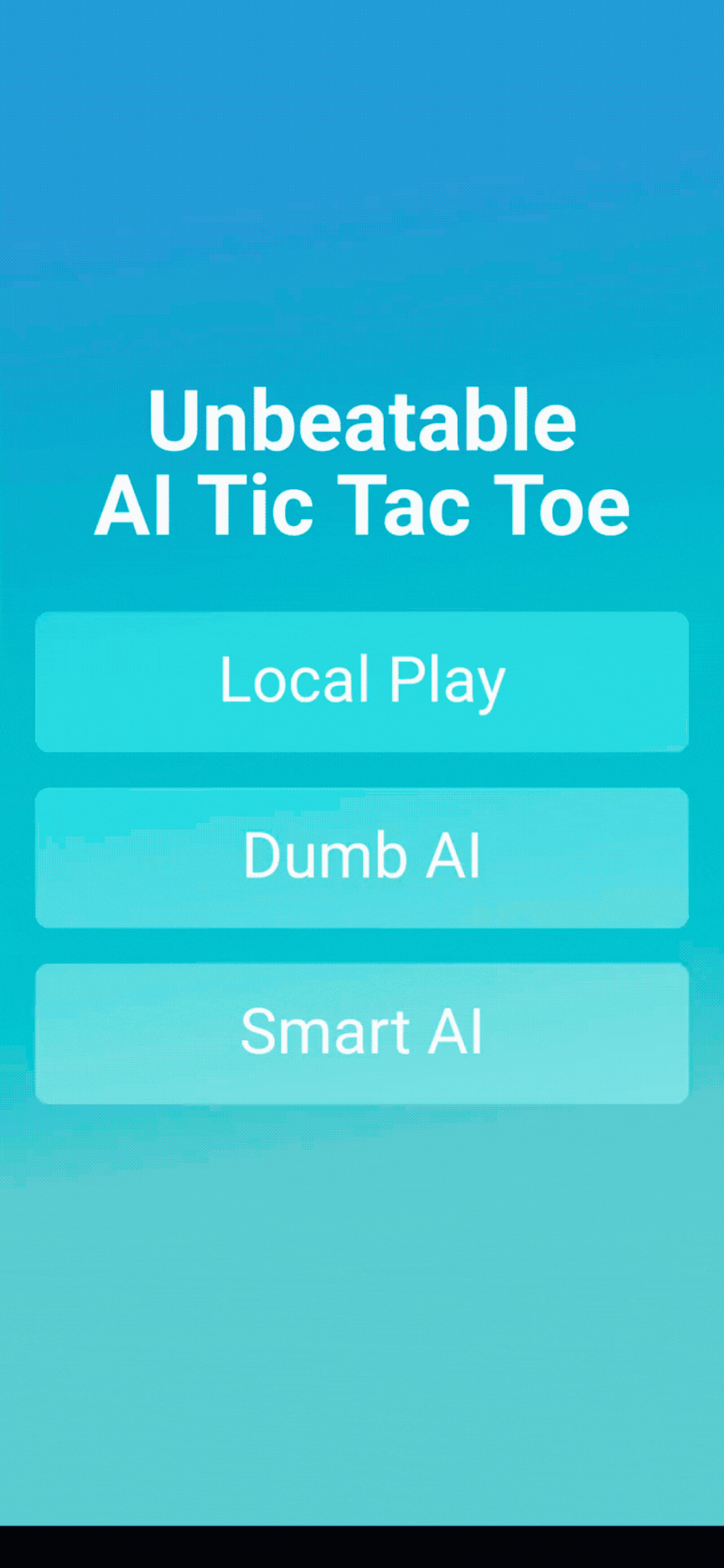 AI Tic Tac Toe Demo